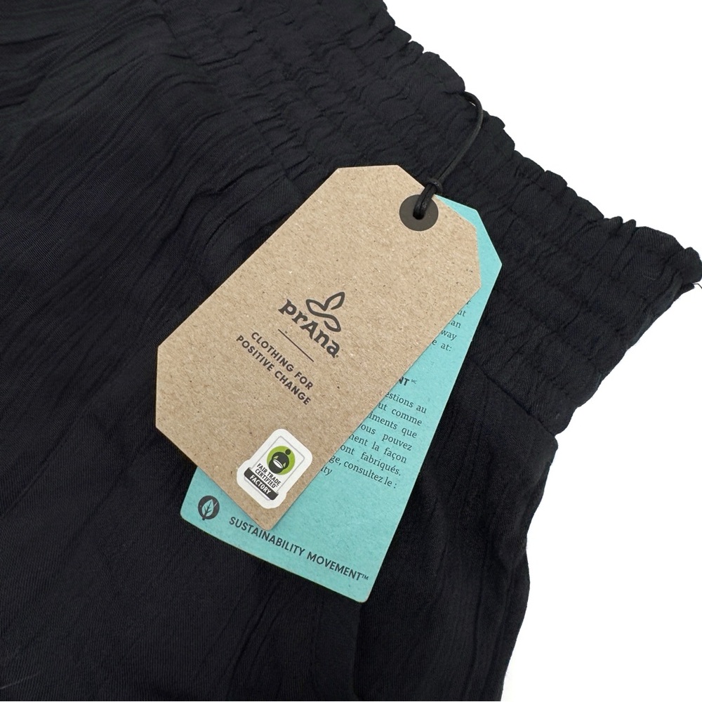 Prana Fernie High Waist Black Women's Shorts Swim Covers Size XS - Picture 9 of 12